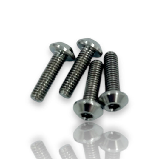 Flat Top Titanium Button Head Screw Packs (4pcs)