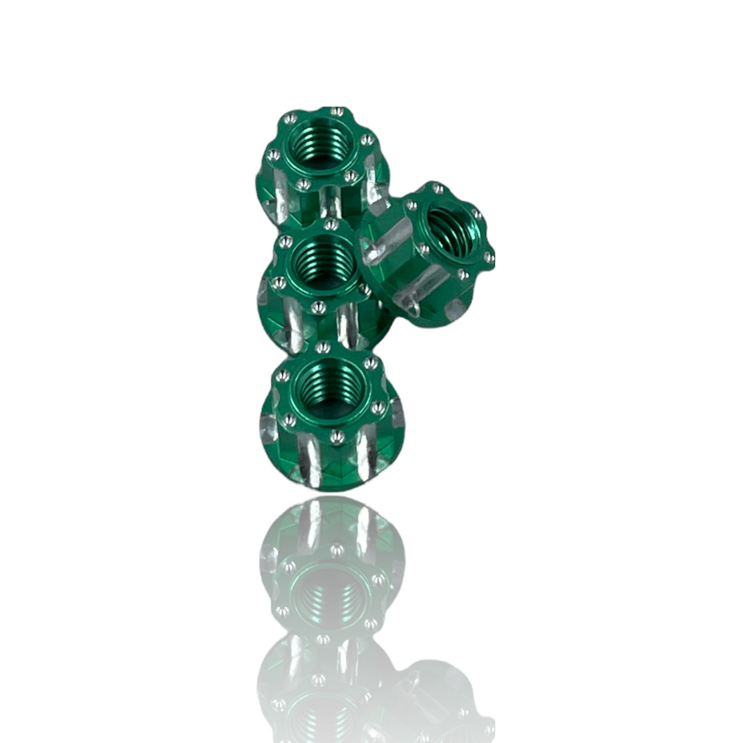 J&T M4 Machined Aluminum Wheel Nuts (4pcs)
