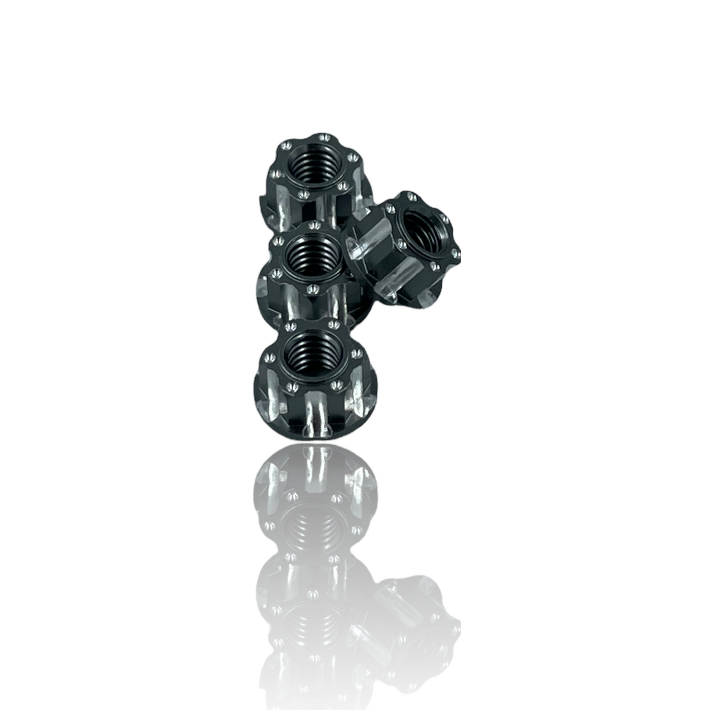 J&T M4 Machined Aluminum Wheel Nuts (4pcs)