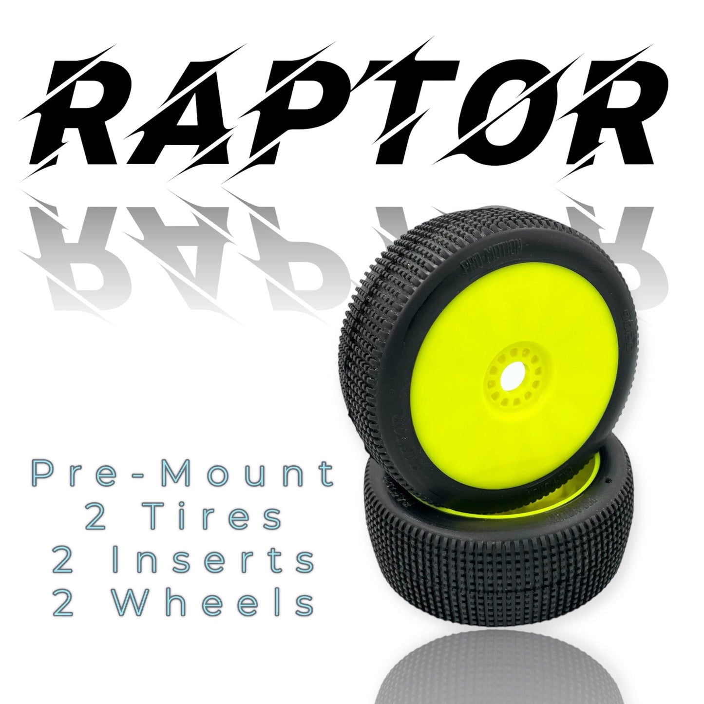 Raptor 8th Scale Buggy Pre-Mount Yellow