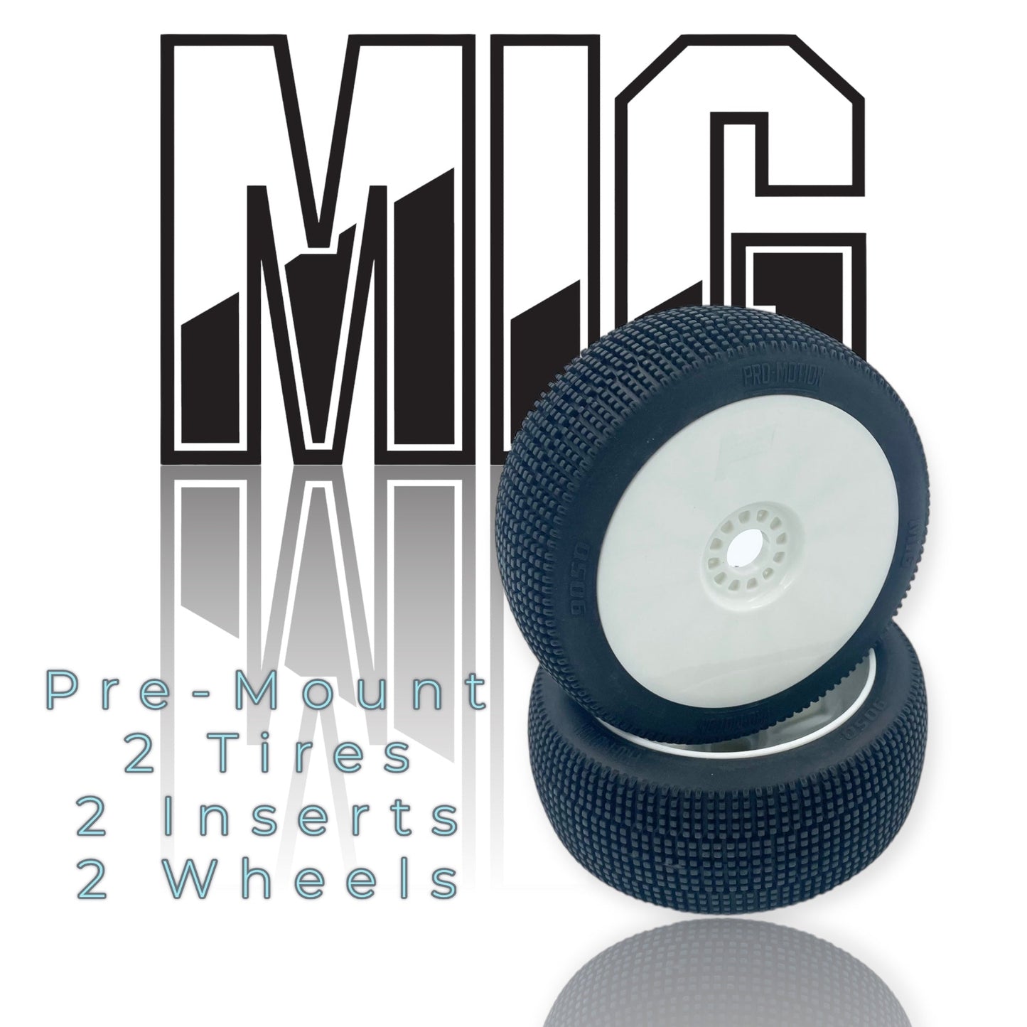 MIG 8th Scale Buggy Pre-Mount White