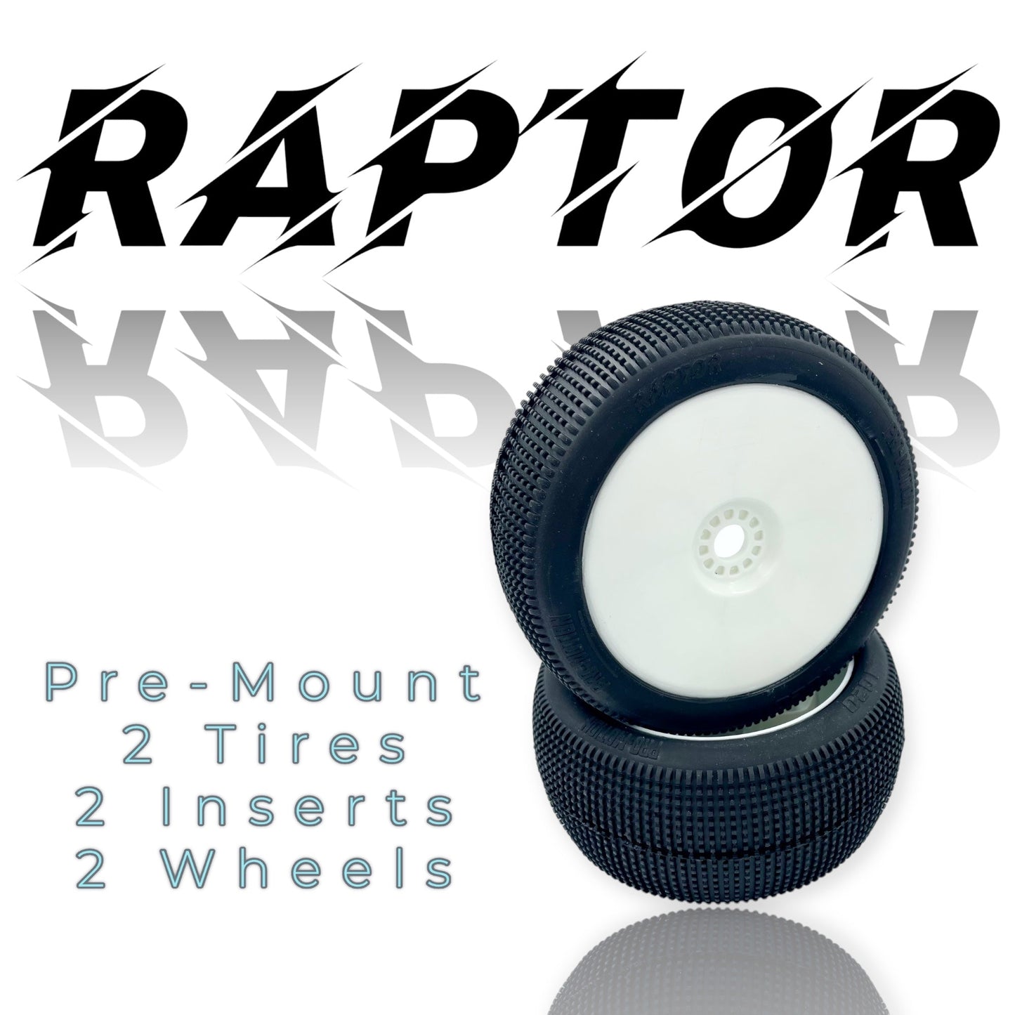 Raptor 8th Scale Truggy Pre-Mount White