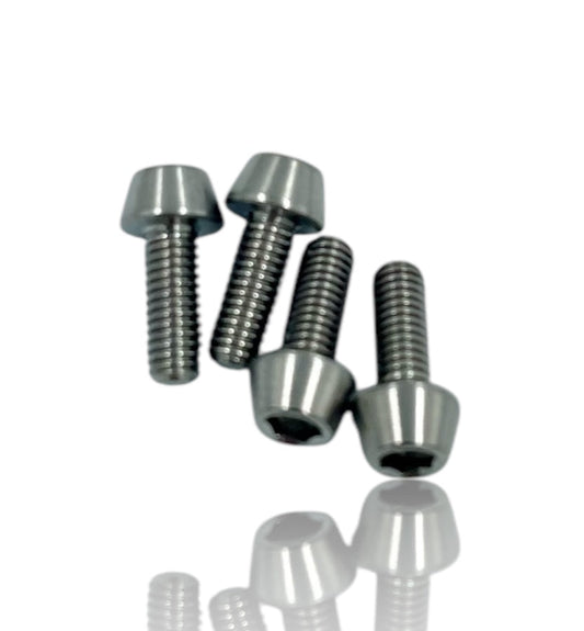 Flat Top Titanium Socket Head Screw Packs (4pcs)