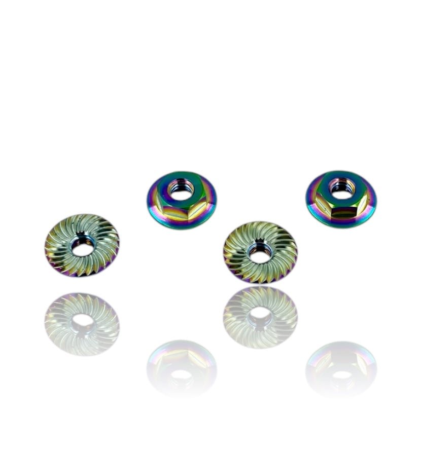 J&T Titanium M4 Surelock Wheel Nuts - Faster RC HobbiesTitaniumJ&T Bearing CoFaster RC HobbiesJT12181