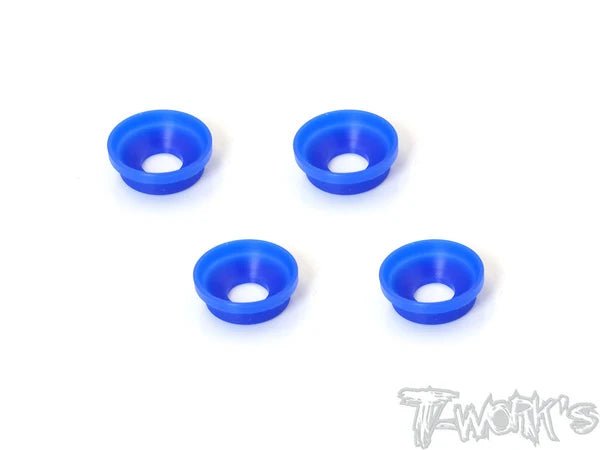 T-Works POM Front Upright Adjust Nut Spacers 4pcs. ( For Team Associated RC8 B3/3.1/B3.2/B4/B4.1/B4.2 ) - Faster RC HobbiesT-WorksFaster RC HobbiesTO-131-RC8