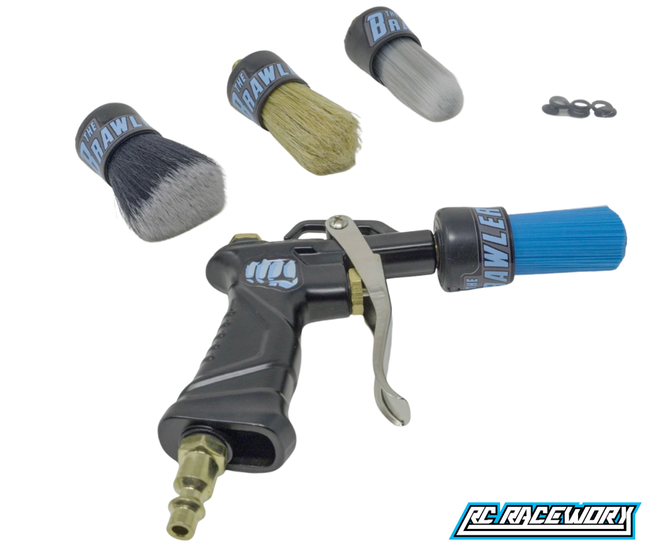 RC RACEWORX Brawler Prep Brush Complete Kit - BLACK