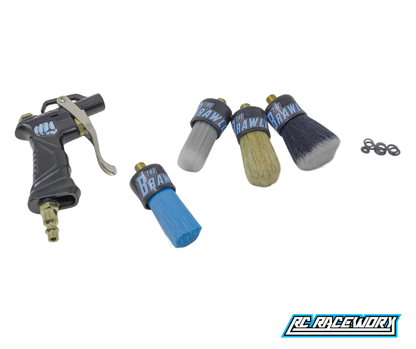 RC RACEWORX Brawler Prep Brush Complete Kit - BLACK