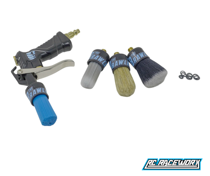 RC RACEWORX Brawler Prep Brush Complete Kit - BLACK