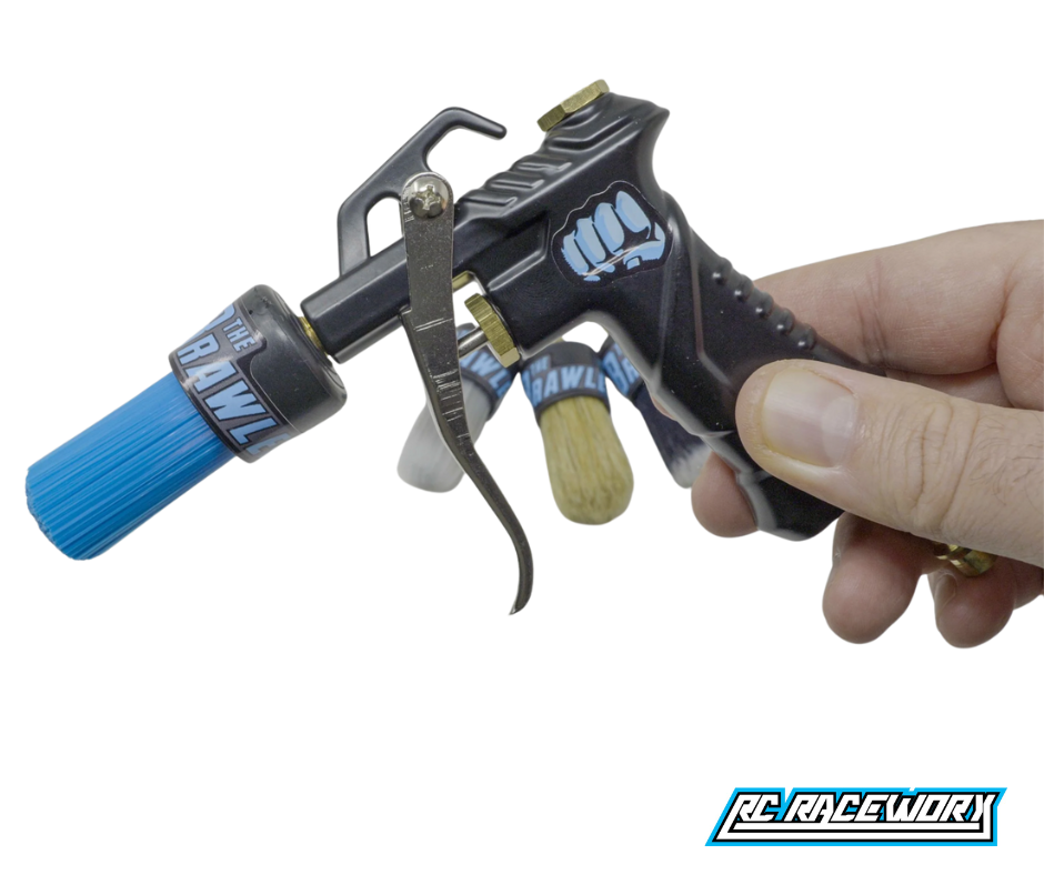 RC RACEWORX Brawler Prep Brush Complete Kit - BLACK