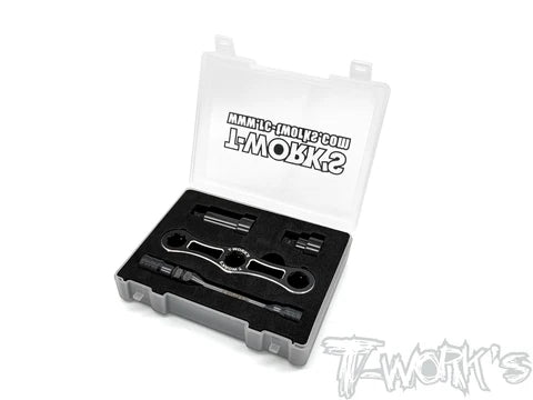 T-Works Multi-Purpose Wrench With 6.35mm Hex Driver Power Tool Holder Adapter