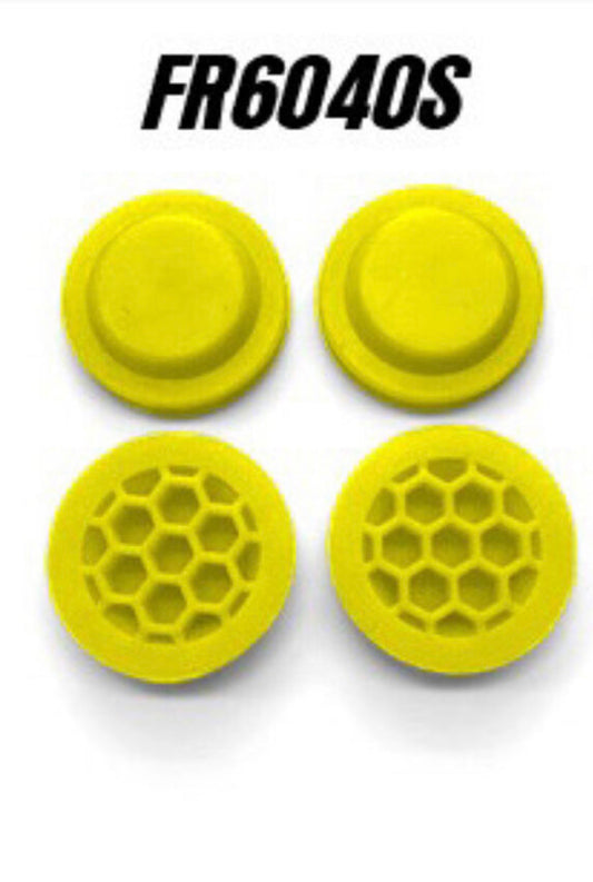 FR6040S FastRace Honeycomb Yellow Reinforced Membranes for SOFT "4hole" caps (4)