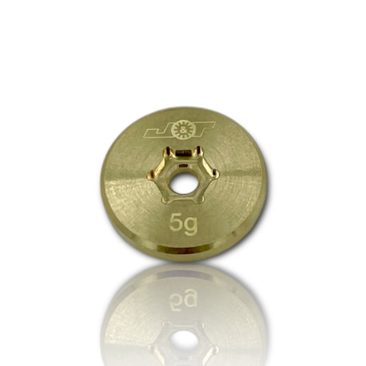 J&T Stackable Brass Chassis Weight 5g