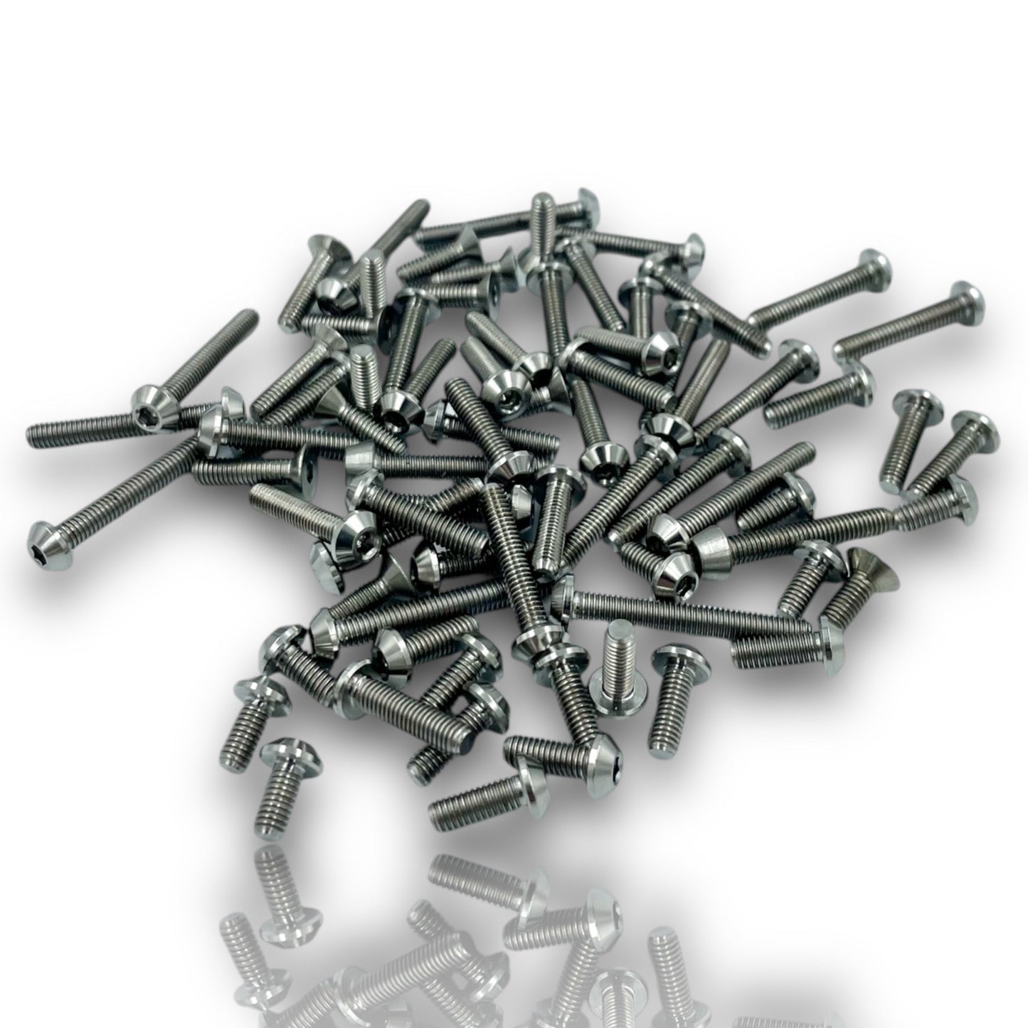 Mugen MBX8R Eco Flat Top Upper Titanium Screw Kit (78pcs)
