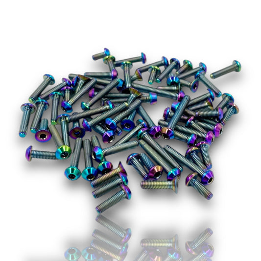 Tekno NB/NT48 2.2 Flat Top Upper Titanium Screw Kit (96pcs)