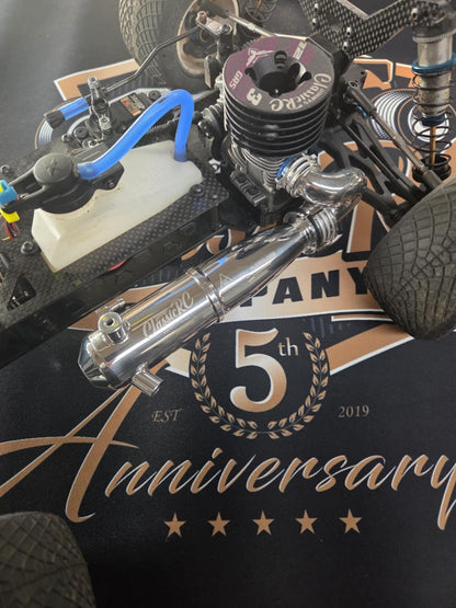 JW12 3-Port .12 Engine + Classic Tuned Pipe Combo - 1/10 Stadium Truck