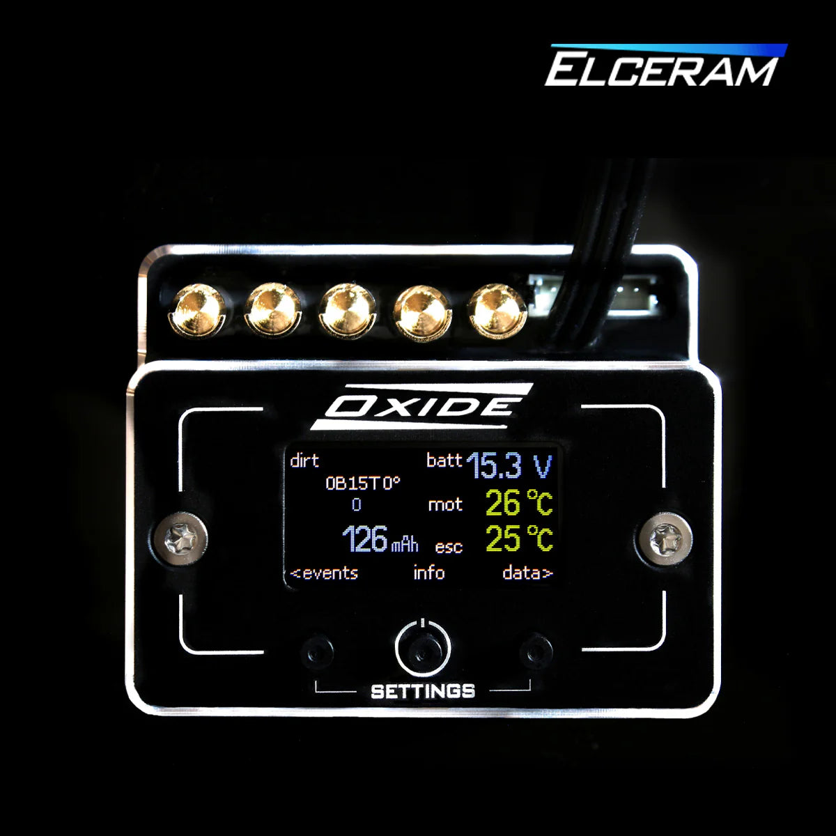Elceram Oxide 1/8 Offroad 200A Brushless ESC with LCD Display