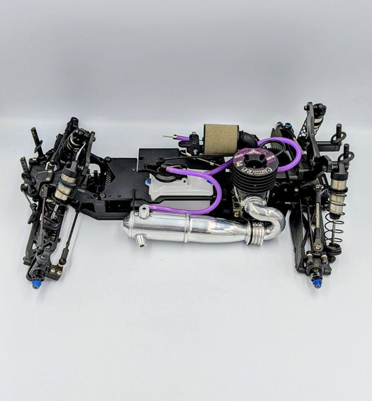 JW12 3-Port .12 Engine + Classic Tuned Pipe Combo - 1/10 Stadium Truck