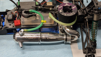 JW12 3-Port .12 Engine + Classic Tuned Pipe Combo - 1/10 Stadium Truck