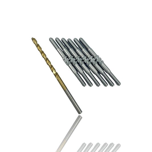 TLR 22S 2WD Dirt Oval Late Model Titanium "Milled'' XD Turnbuckles