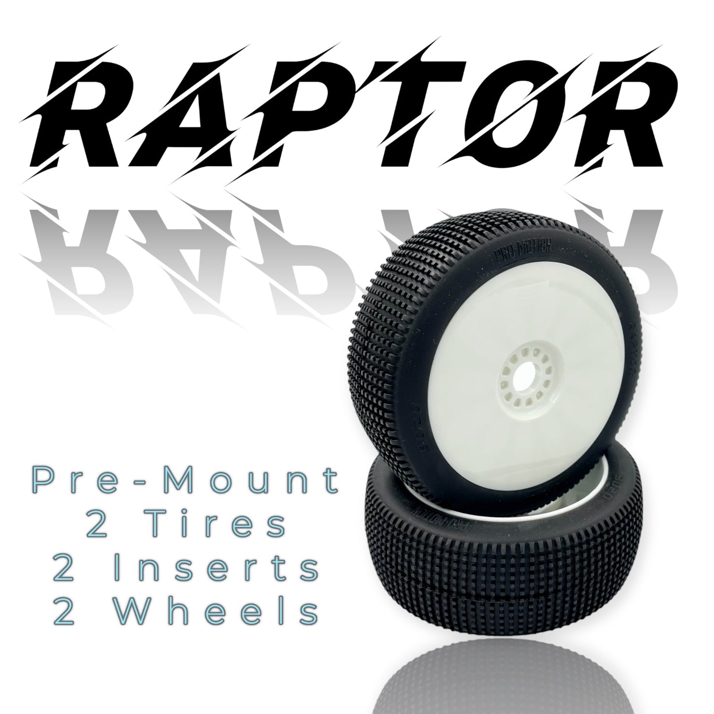Raptor 8th Scale Buggy Pre-Mount White