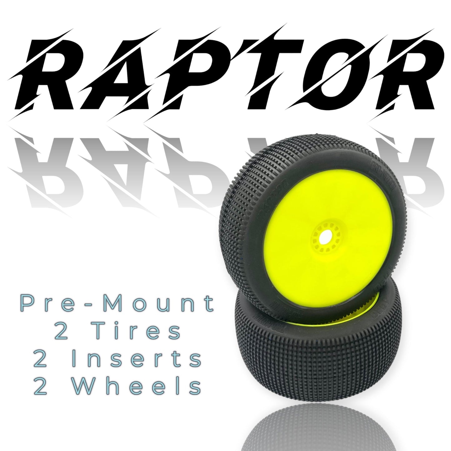 Raptor 8th Scale Truggy Pre-Mount Yellow