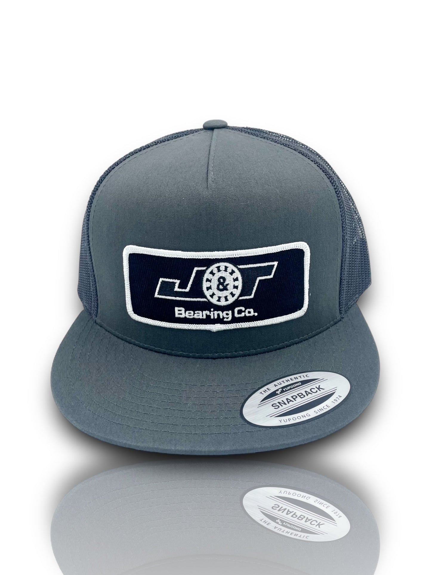 J&T Bearing Co Dark Grey Patch Hat