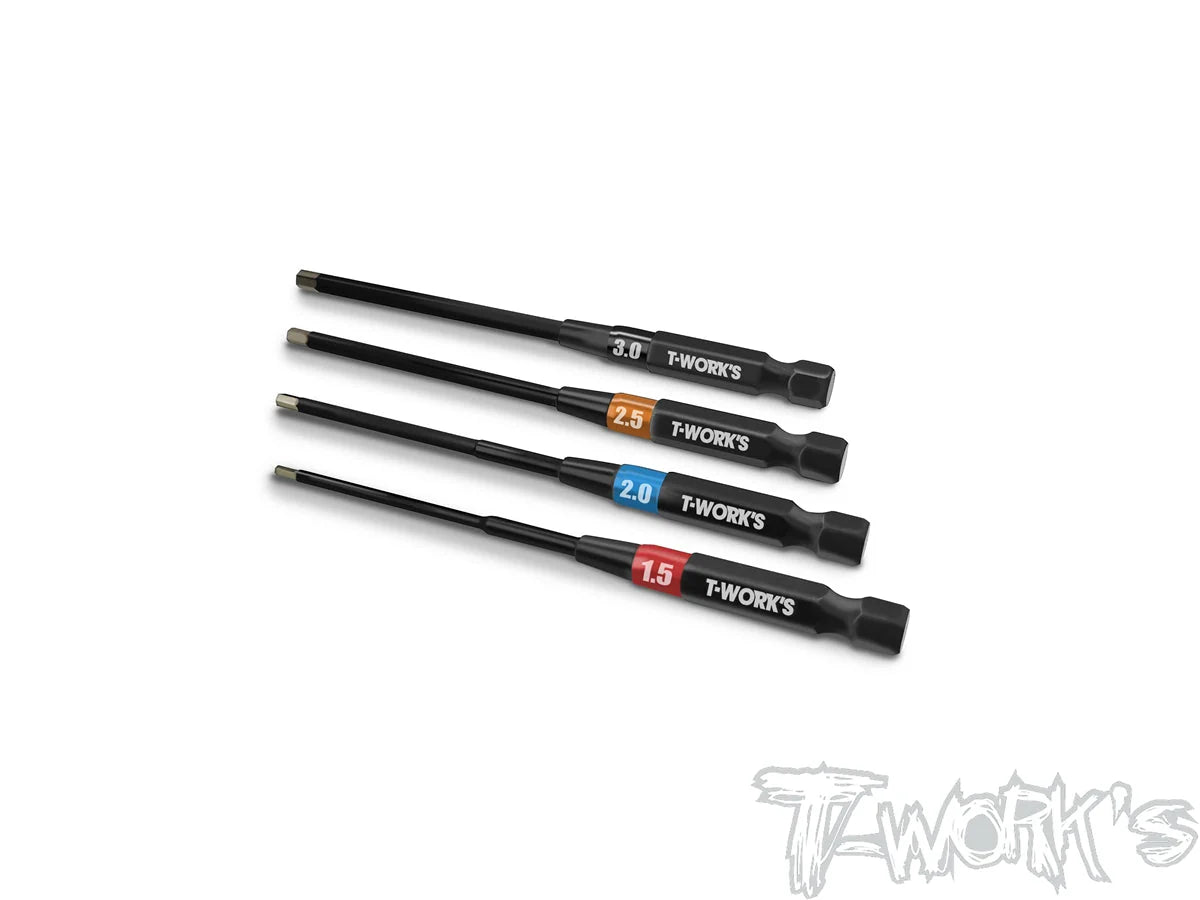 T-Works V2 Power Tool Hex Tips set （1.5, 2.0, 2.5, 3mm)