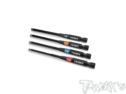 T-Works V2 Power Tool Hex Tips set （1.5, 2.0, 2.5, 3mm)