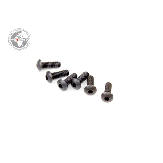 INFINITY M4x12mm TITANIUM UFO HEAD SCREW (6pcs)
