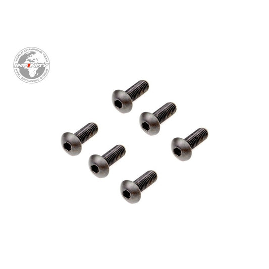 INFINITY M5x14mm TITANIUM UFO HEAD SCREW (6pcs)