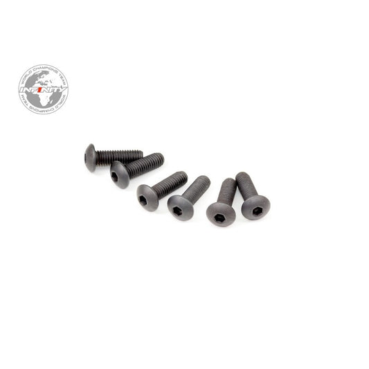 INFINITY M5x16mm TITANIUM UFO HEAD SCREW (6pcs)