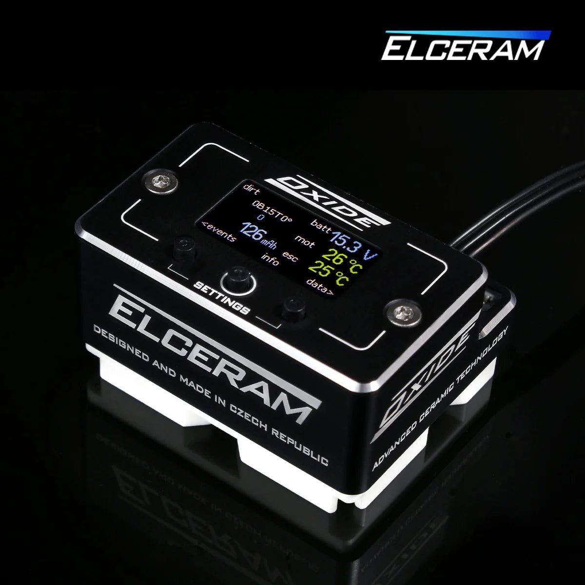 Elceram Oxide 1/8 Offroad 200A Brushless ESC with LCD Display - Faster RC HobbiesSmokem RacingFaster RC Hobbies