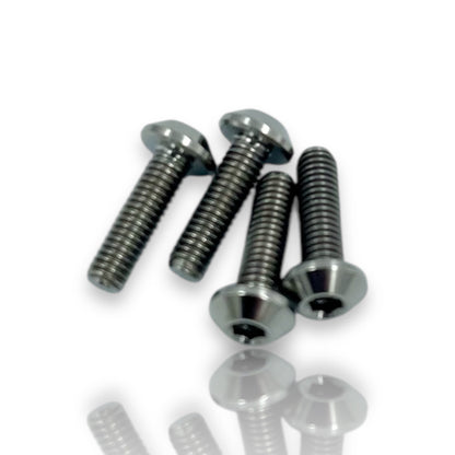 Flat Top Titanium Button Head Screw Packs (4pcs) - Faster RC HobbiesTitaniumJ&T Bearing CoFaster RC Hobbies