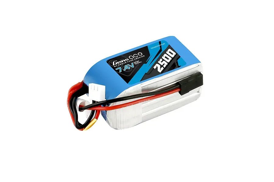 GENS ACE 2S 2500MAH 7.4V RX SOFT CASE LIPO BATTERY (JR) HUMP Pack - Faster RC HobbiesFaster RC HobbiesFaster RC HobbiesGEA2S2500RXJR