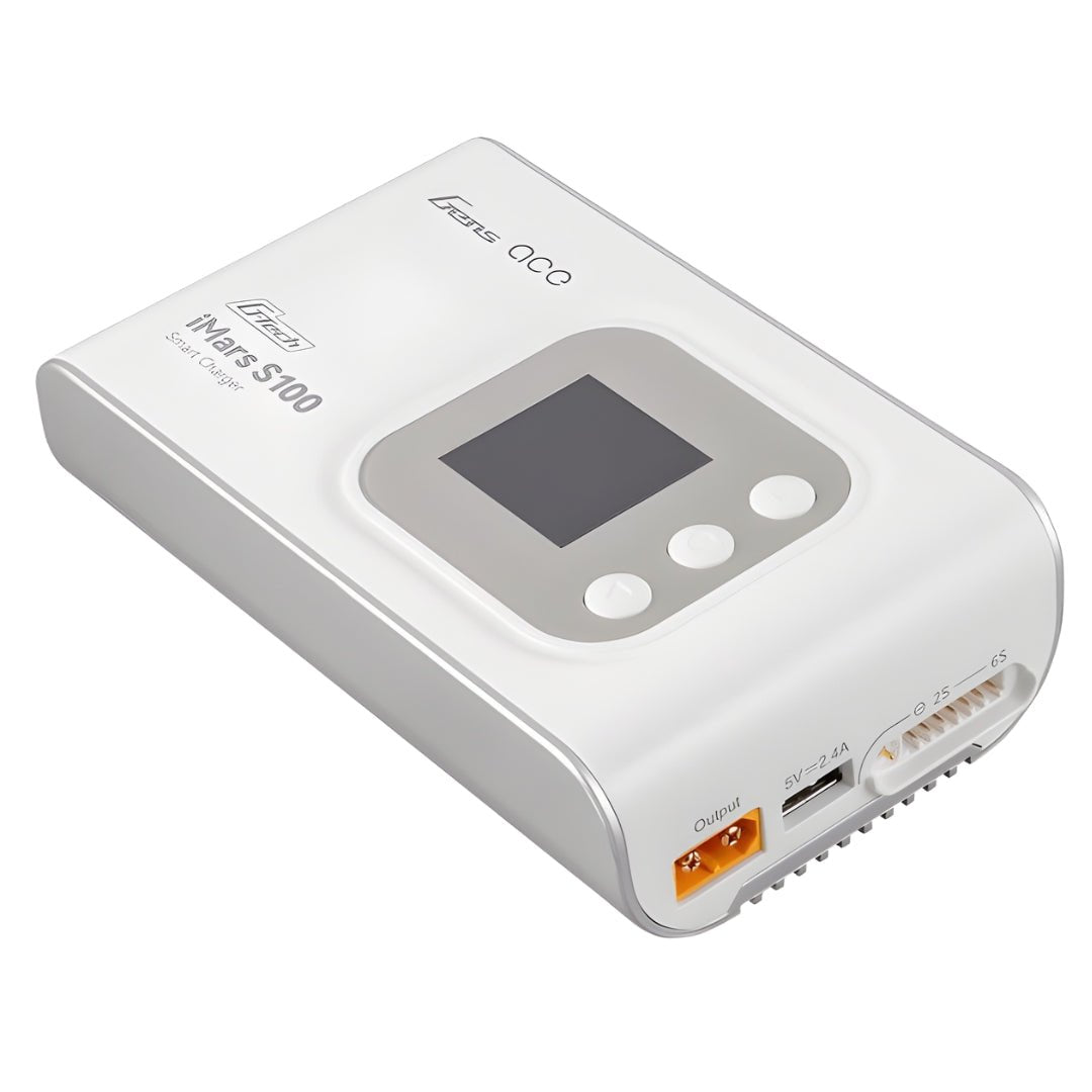 GENS ACE IMARS S100 G-TECH AC BALANCE RC BATTERY SMART CHARGER WHITE - Faster RC HobbiesFaster RC HobbiesFaster RC HobbiesGEAS100-AW