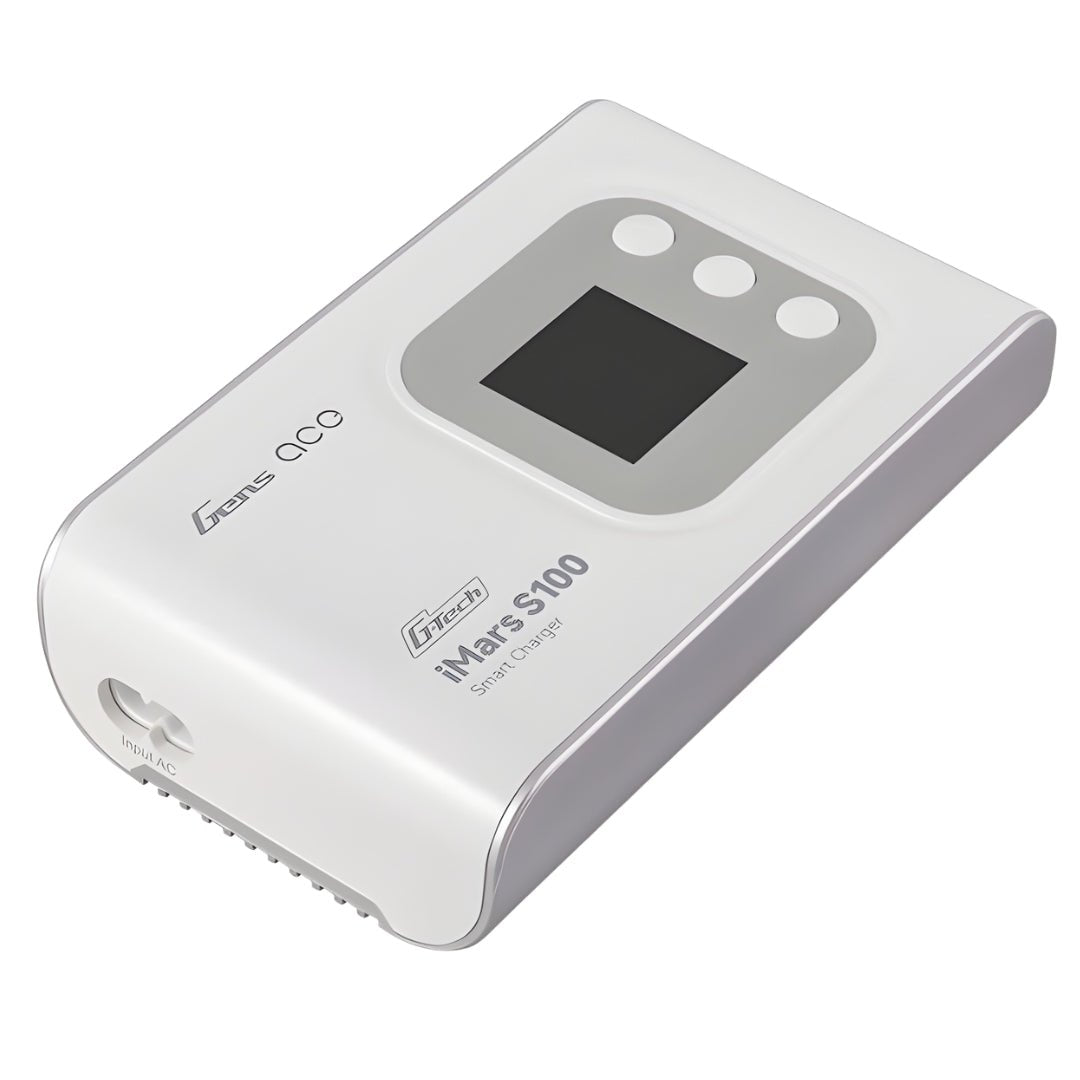GENS ACE IMARS S100 G-TECH AC BALANCE RC BATTERY SMART CHARGER WHITE - Faster RC HobbiesFaster RC HobbiesFaster RC HobbiesGEAS100-AW