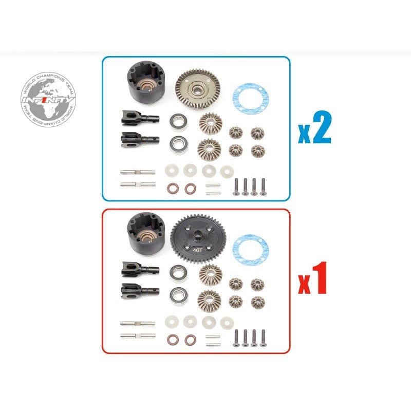 INFINITY IFB8 DIFF SET (F/C/R) - Faster RC HobbiesInfinityFaster RC HobbiesM155