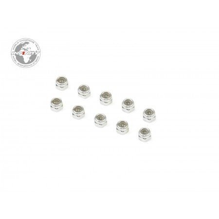 INFINITY M2.5 NYLON NUT (Silver/10pcs) - Faster RC HobbiesInfinityFaster RC HobbiesB072501