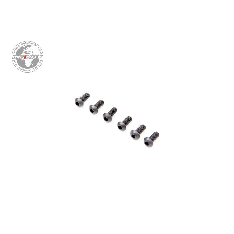 INFINITY M2.5x6mm BUTTON HEAD SCREW (6pcs) - Faster RC HobbiesInfinityFaster RC HobbiesB012506
