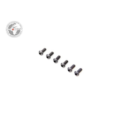 INFINITY M2.5x6mm BUTTON HEAD SCREW (6pcs) - Faster RC HobbiesInfinityFaster RC HobbiesB012506