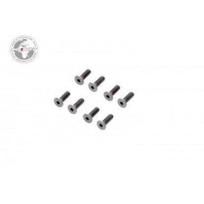 INFINITY M2.5x8mm FLAT HEAD SCREW (8pcs) - Faster RC HobbiesInfinityFaster RC HobbiesB022508