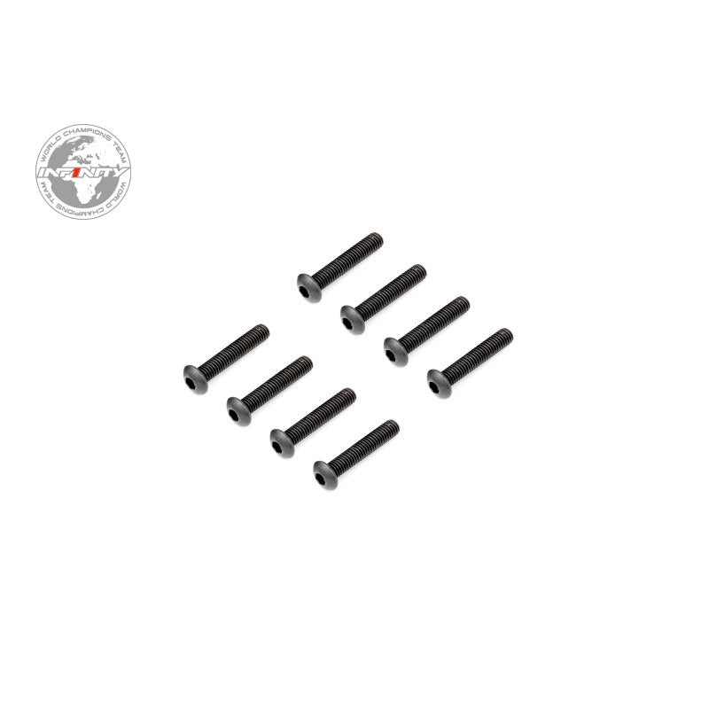 INFINITY M3x16mm BUTTON HEAD SCREW (8pcs) - Faster RC HobbiesInfinityFaster RC HobbiesB01316