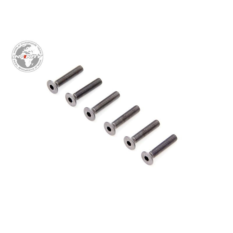 INFINITY M3x16mm FLAT HEAD SCREW (6pcs) - Faster RC HobbiesInfinityFaster RC HobbiesB02316