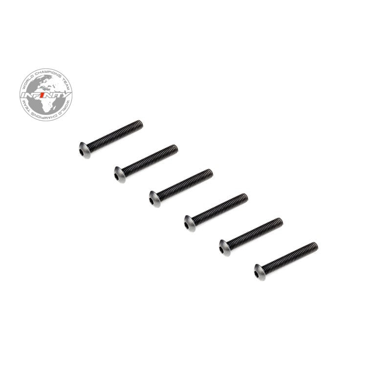 INFINITY M3x20mm BUTTON HEAD SCREW (6pcs) - Faster RC HobbiesInfinityFaster RC HobbiesB01320