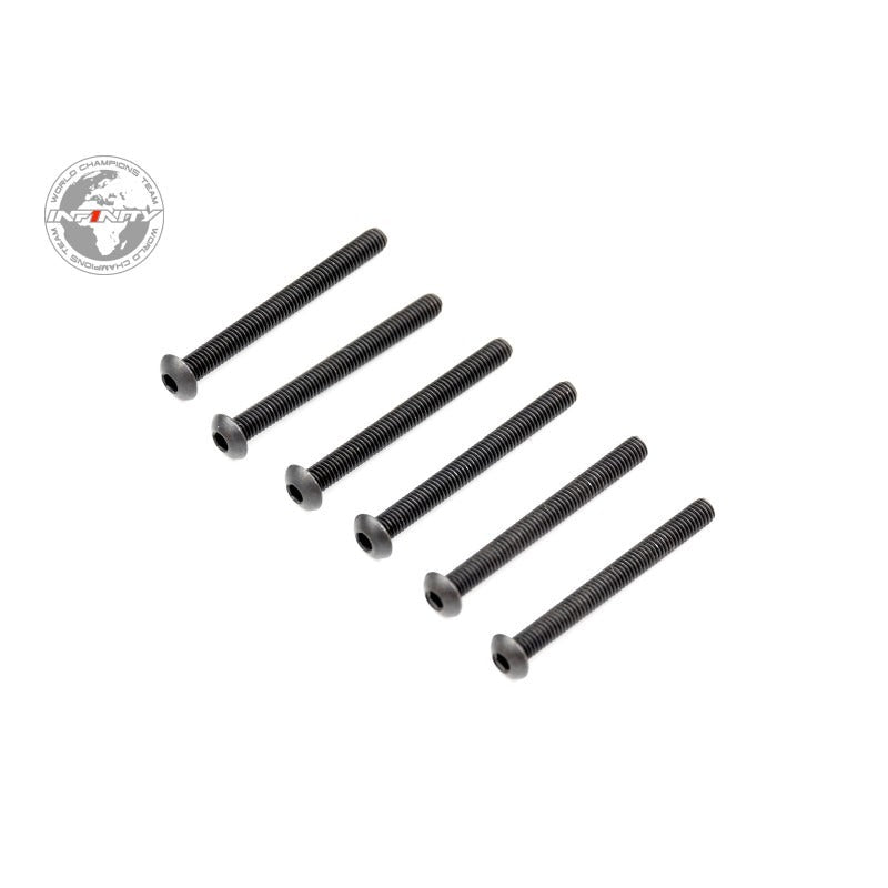INFINITY M3x30mm BUTTON HEAD SCREW (6pcs) - Faster RC HobbiesInfinityFaster RC HobbiesB01330