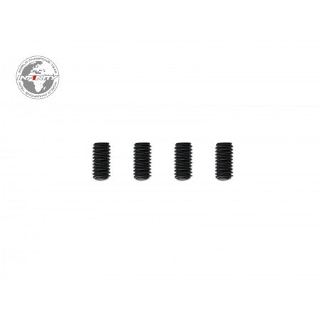 INFINITY M4x8mm SET SCREW (Cup Point/8pcs) - Faster RC HobbiesInfinityFaster RC HobbiesB04408