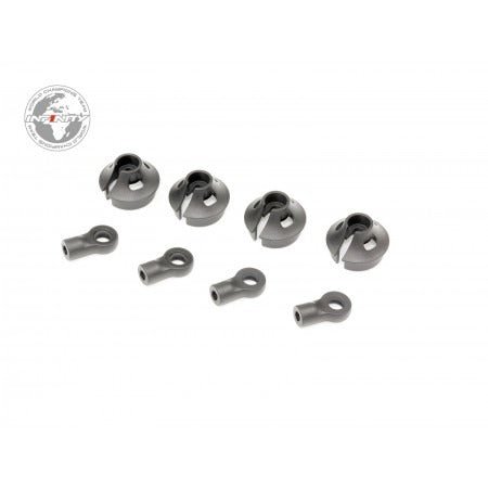 INFINITY SHOCK BALL END & SPRING RETAINER (4pcs) - Faster RC HobbiesInfinityFaster RC HobbiesM128
