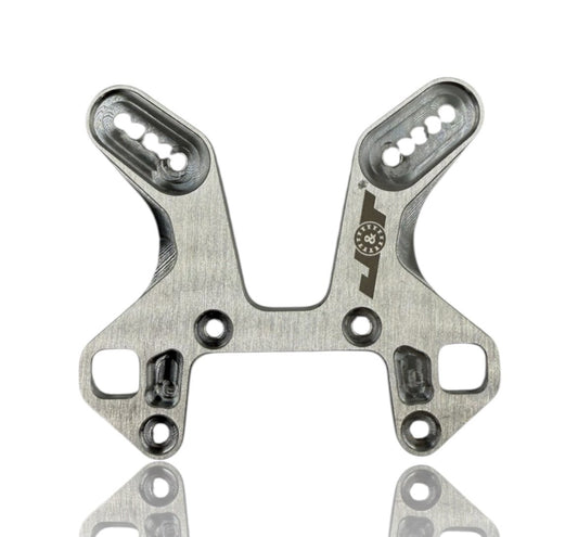 J&T Aluminum Split Shock Tower Mugen MBX8R Front - Faster RC HobbiesAluminum Option PartsJ&T Bearing CoFaster RC Hobbies