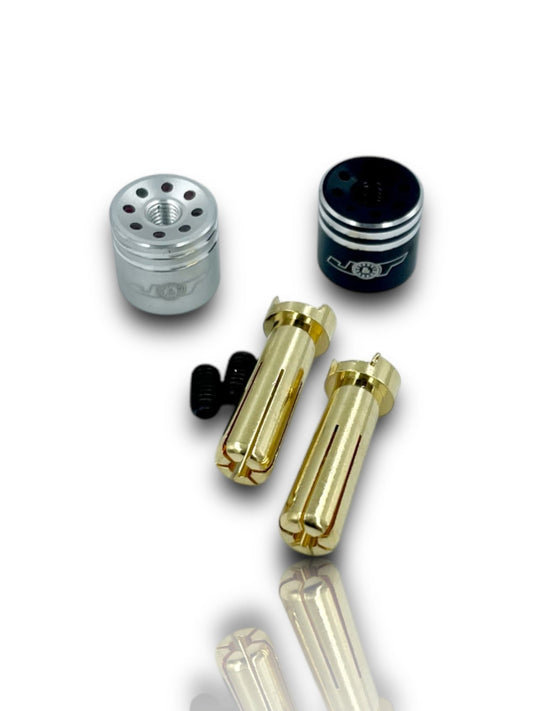 J&T Heatsink locking 5mm Bullet Plug "EZ Grips" - Faster RC HobbiesAluminum Option PartsJ&T Bearing CoFaster RC HobbiesJT12048