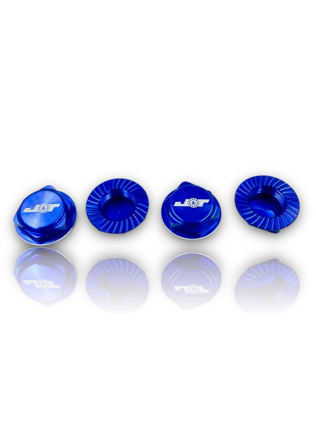 J&T Serrated Closed 17mm Wheel Nuts - Faster RC HobbiesAluminum Option PartsJ&T Bearing CoFaster RC HobbiesJT11160-BL